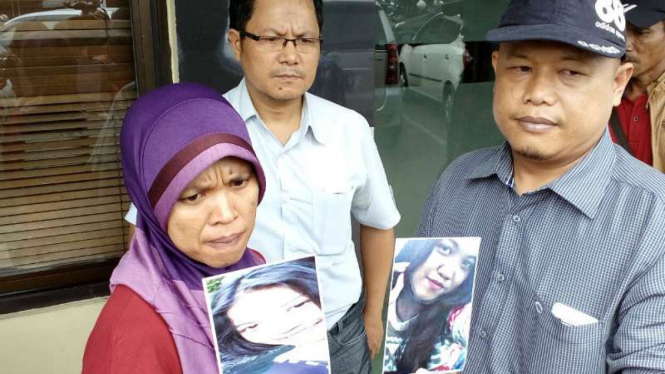Ibu Nisa, orangtua siswa SMP di Depok yang dilaporkan hilang.