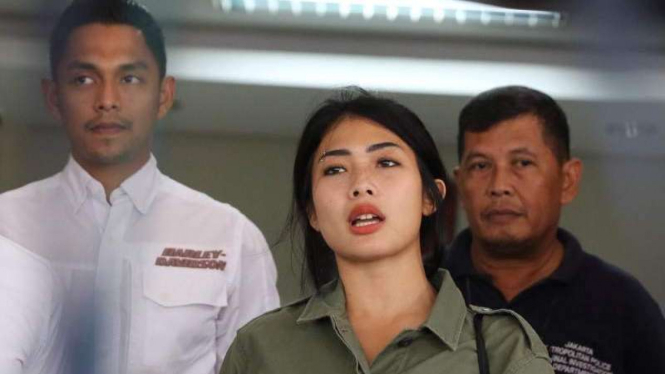 Nabila Putri diperiksa di Polda Metro Jaya
