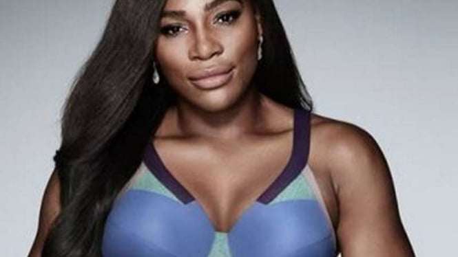 Serena Williams jadi bintang iklan sport bra.