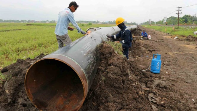 Pipa Gas Bumi Cirebon-Semarang Tersambung pada 2020