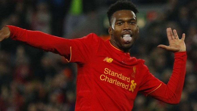 Selebrasi pemain Liverpool, Daniel Sturridge