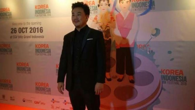 Aktor Korea Kim In Kwon saat pembukaan Korea Indonesia Film Festival, 26 Oktober 2016.