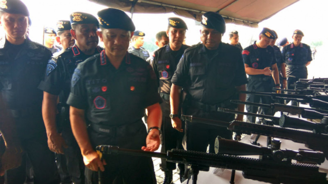 Kapolri Jenderal Tito Karnavian di Mako Brimob.