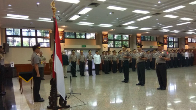 Kapolri Jenderal Tito Karnavian saat Korps rapot untuk perwira tinggi polisi
