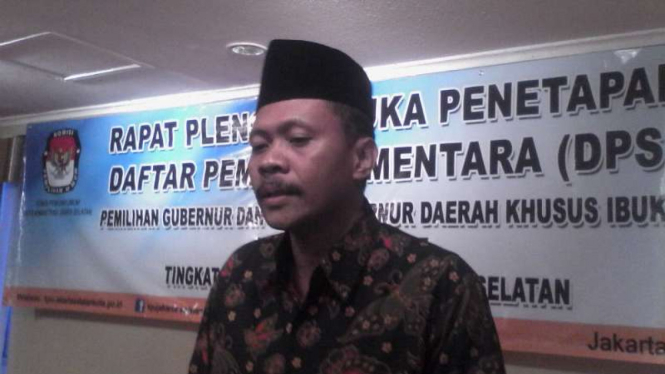 Ketua KPU Jakarta Selatan, Muhammad Ikbal.