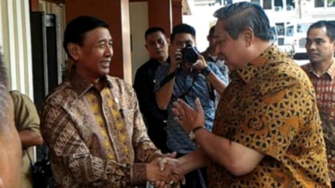 Menko Polhukam Wiranto dan Mantan Presiden Susilo Bambang Yudhoyono beberapa waktu silam.