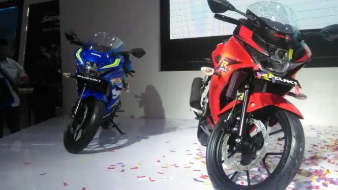 Suzuki GSX-R150 di sela peluncuran IMOS 2016.