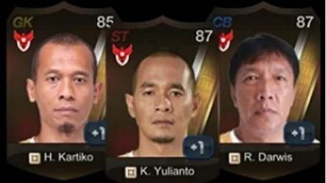 Tiga pesepakbola legendaris Indonesia yang menjadi maskot game FIFA Online 3