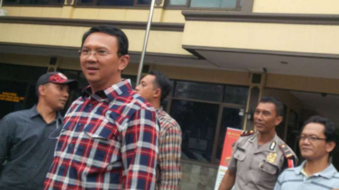 Calon gubernur DKI Jakarta Basuki Tjahaja Purnama alias Ahok