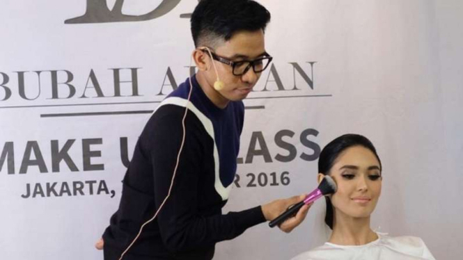 Make-up artist Bubah Alfian