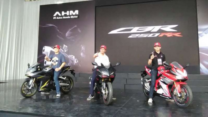 All new CBR250RR di pabrik Karawang.