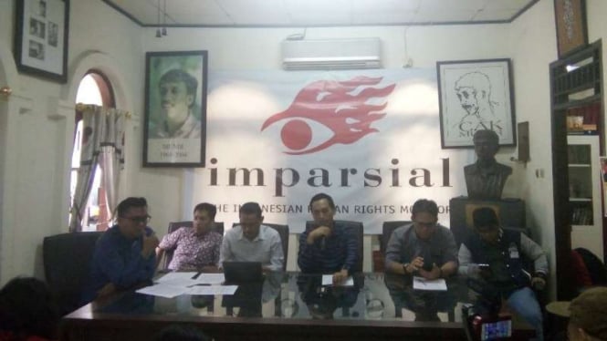 Konferensi pers Koalisi Masyarakat Sipil di Imparsial