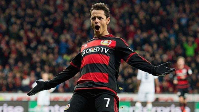 Javier 'Chicharito' Hernandez, pemain Bayer Leverkusen