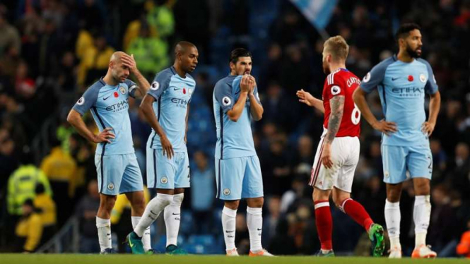 Manchester City saat ditahan imbang oleh Middlesbrough