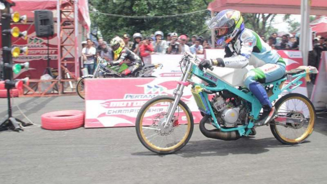 Pertamax Motorsport Drag Bike Team, Nico Ariyanto.