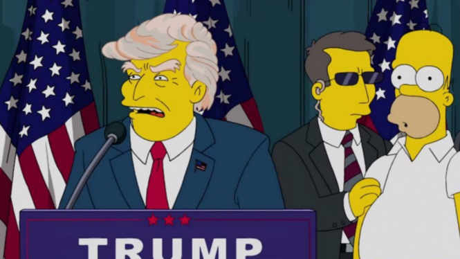 The Simpsons prediksi Donald Trump Jadi Presiden Amerika Serikat