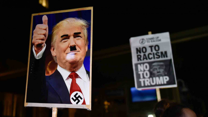 Gelombang Aksi Protes Terpilihnya Presiden AS Donald Trump