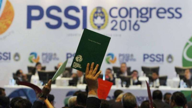 Suasana Kongres PSSI 2016 di Hotel Mercure, Ancol, Jakarta Utara.