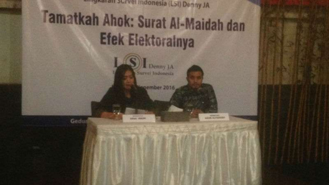 LSI merilis hasil survei terkait elektabilitas calon gubernur DKI Jakarta