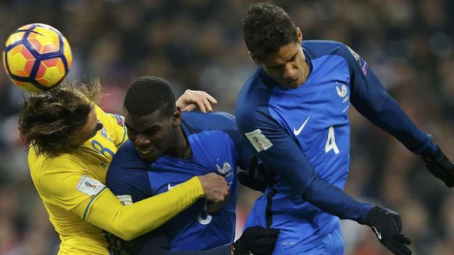 Pertandingan Prancis melawan Swedia dalam lanjutan Kualifikasi Piala Dunia 2018