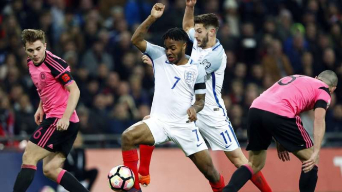 Pertandingan Inggris melawan Skotlandia dalam lanjutan Kualifikasi Piala Dunia