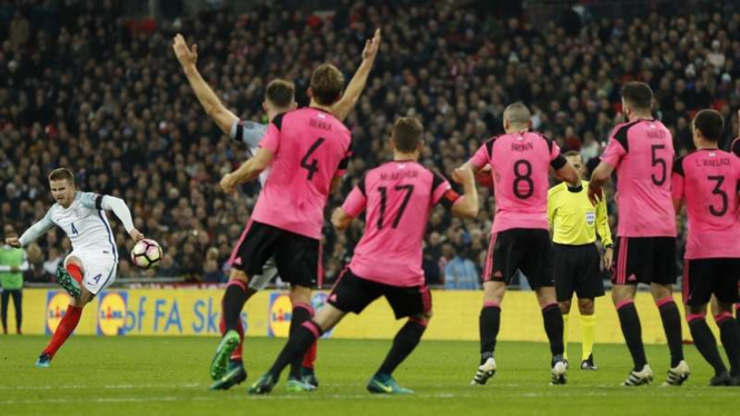 Pertandingan Inggris melawan Skotlandia dalam lanjutan Kualifikasi Piala Dunia