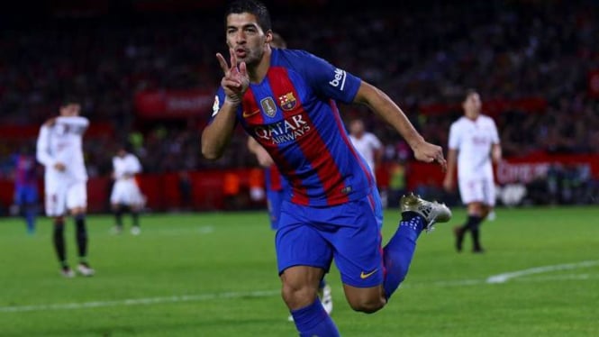 Penyerang Barcelona, Luis Suarez