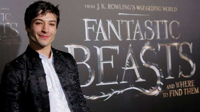 Ezra Miller di Premiere Fantastic Beasts and Where to Find Them
