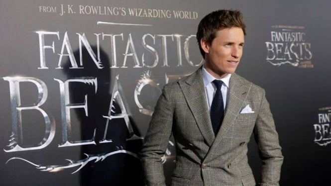 Eddie Redmayne di Premiere Fantastic Beasts and Where to Find Them