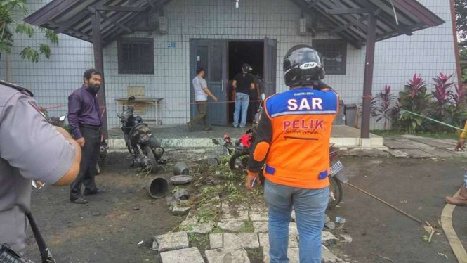 Bom gereja Oikumene di Samarinda Kalimantan Timur, Minggu (13/11/2016)