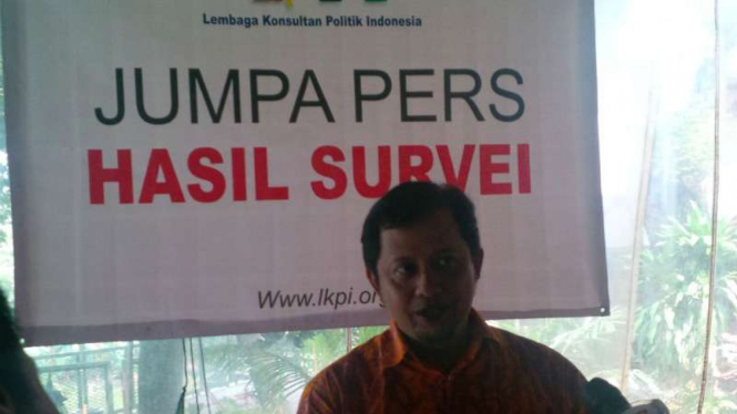 Direktur eksekutif Lembaga Konsultan Politik Indonesia (LKPI), Dendy Susianto.