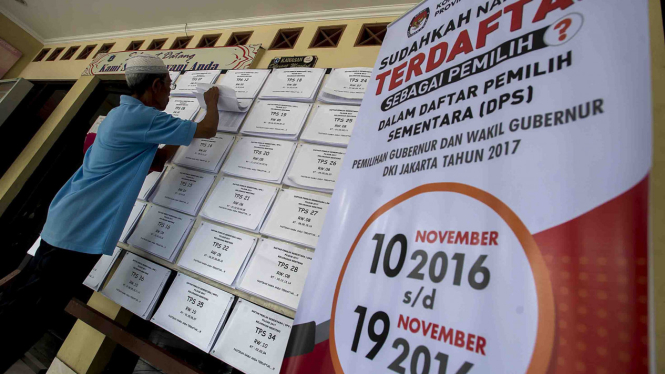 Daftar Pemilih Sementara Pilkada DKI Jakarta