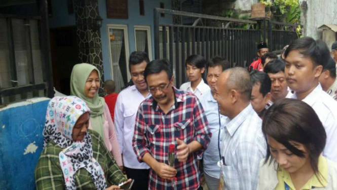 Calon Wakil Gubernur DKI Djarot Saiful Hidayat berkampanye