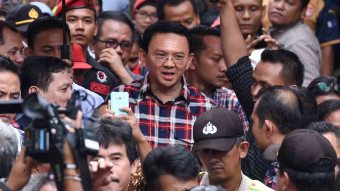 Calon Gubernur DKI Jakarta, Basuki Tjahaja Purnama alias Ahok.