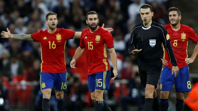 Dani Carvajal ketika bermain untuk timnas Spanyol