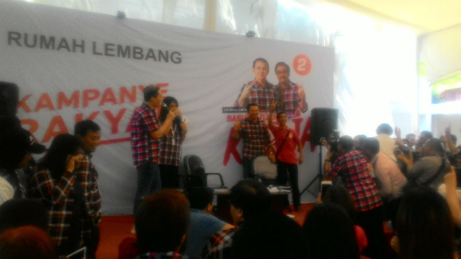 Orang mirip Jokowi datangi kampanye Ahok