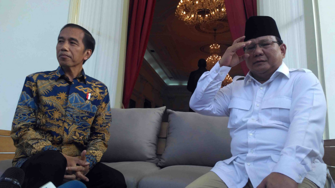 Pertemuan Presiden Joko Widodo dan Prabowo Subianto beberapa waktu lalu,