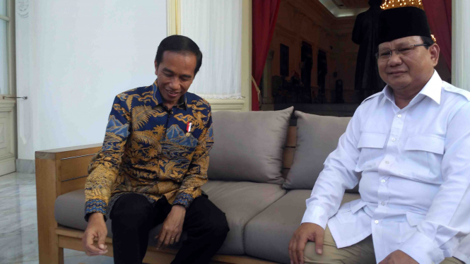 Pertemuan Presiden Joko Widodo dan Prabowo Subianto