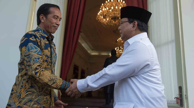 Presiden Jokowi dan Prabowo Subianto.