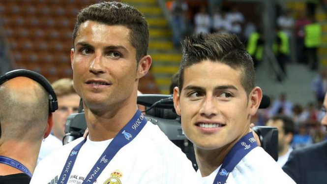 Cristiano Ronaldo dan James Rodriguez