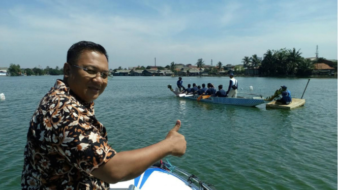 Wakil Walikota Depok, Pradi Supriatna di Festival Perahu Naga