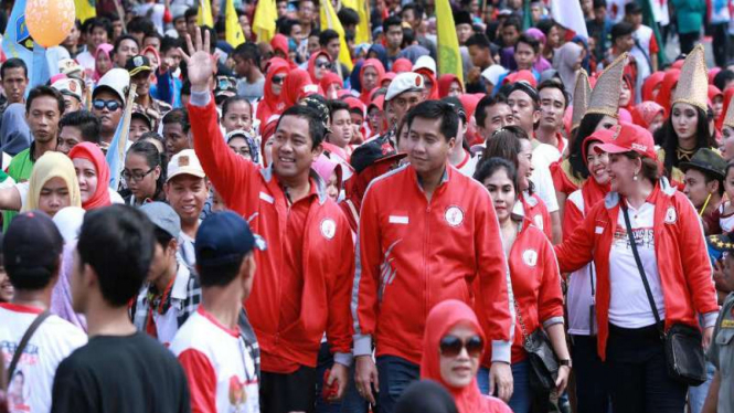 Wali Kota Semarang dan Ketua Umum Taruna Merah Putih, Maruarar Sirait 