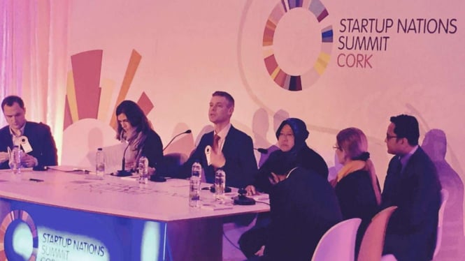 Tri Rismaharini dalam startup nations summit, Cork, Irlandia