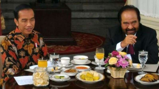 Presiden Jokowi dan Surya Paloh 