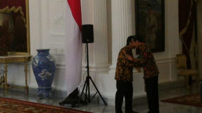 Presiden Jokowi menerima Ketua Umum PPP, M. Romahurmuziy.