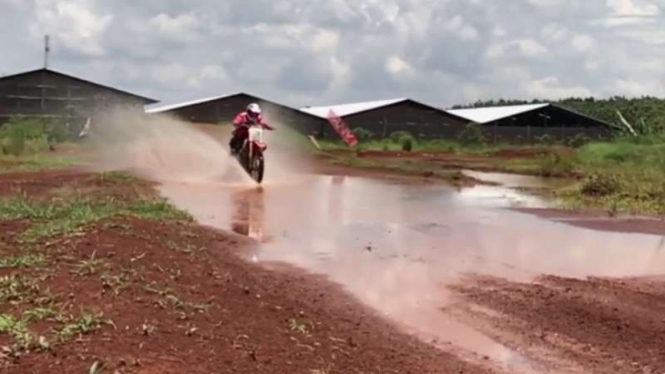 Sirkuit Viar di Semarang, Jawa Tengah.