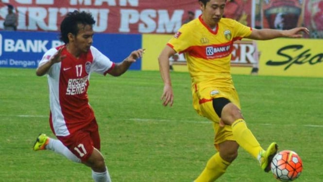 Duel Bhayangkara FC melawan PSM Makassar