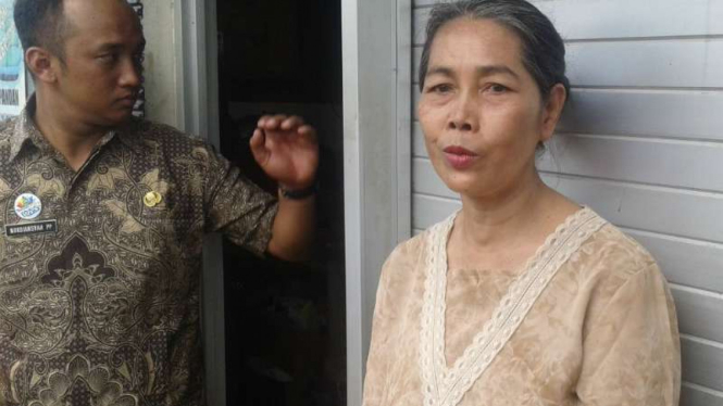 Yun Winarti (54), kakak dari Kristina Dewi, TKW korban perkosaan dan pembuhan di Malaysia.