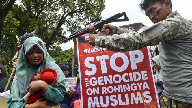 Aksi Solidaritas Peduli Rohingya.