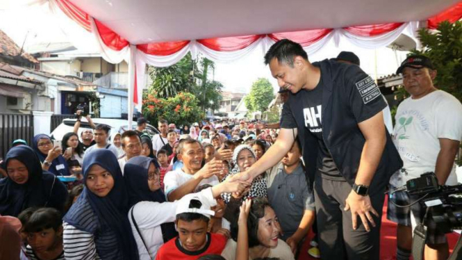 Agus Harimurti Yudhoyono saat kampanye
